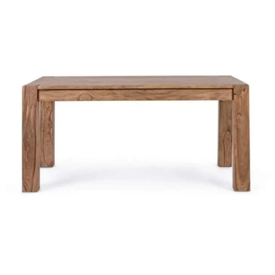 Raztegljiva jedilna miza SALFORD 160-260X100 je narejena iz lesa in ima naravno končno oblogo. Ima dva nastavka za jo podaljšati po 50 cm. Material: - Les