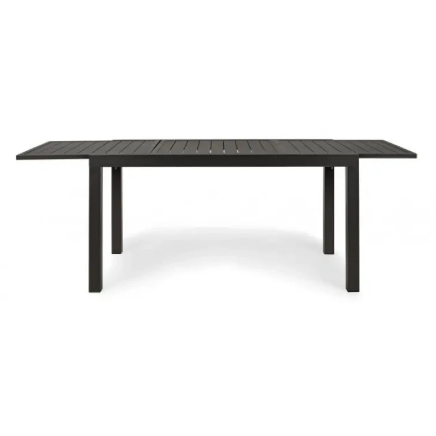 Raztegljiva vrtna miza HILDE 140-210X77LH32 antracit je narejena iz aluminija, prašno barvana (poliester). Material: - Aluminij Barve: - Antracit Dimenzije: