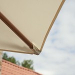 SENČNIK NATERIAL STRAN. AGORA 290X290 BEL ALU, JEKLO 250G - slika 4