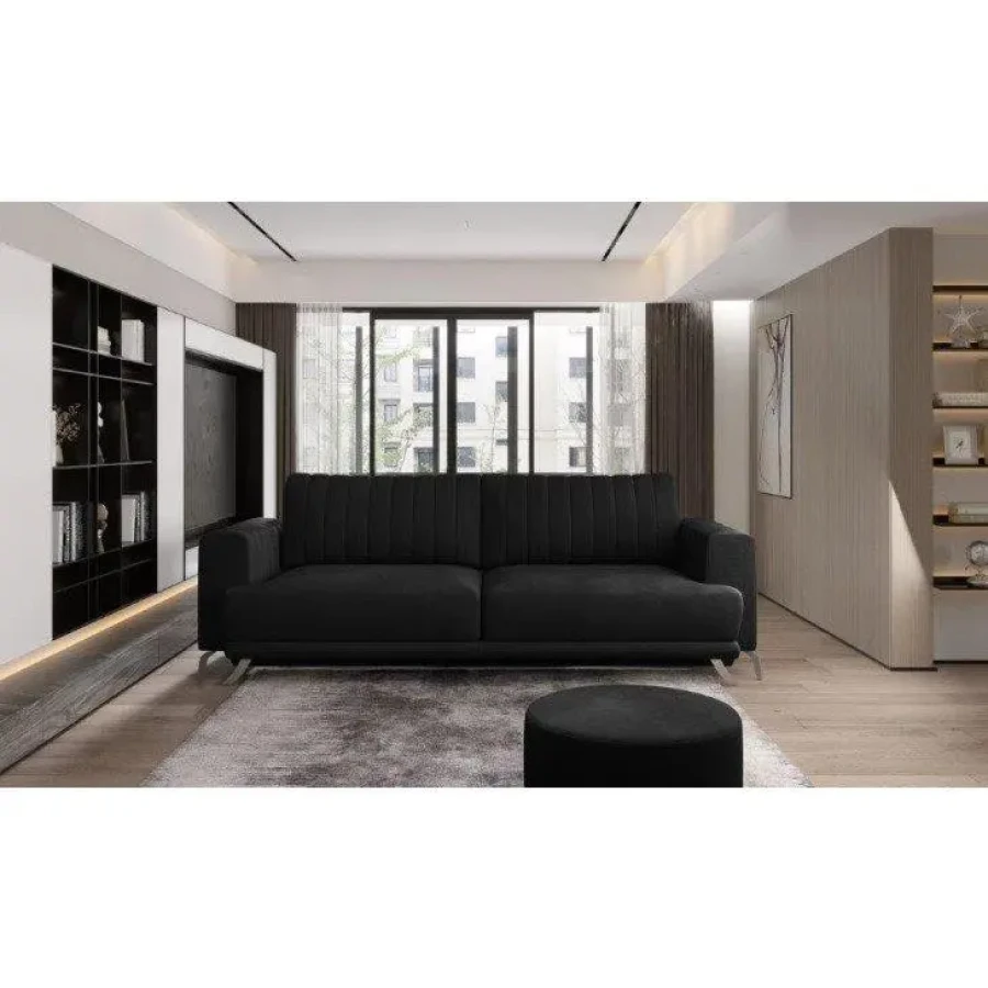 Trosed ELIZABET z merami 250 cm x 95 cm x 90 cm je kos pohištva, ki se bo podal v vsak dnevni prostor. Vse to zahvaljujoč nežnim oblikam, elegantnim