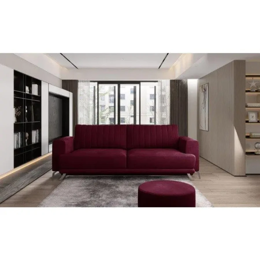 Trosed ELIZABET z merami 250 cm x 95 cm x 90 cm je kos pohištva, ki se bo podal v vsak dnevni prostor. Vse to zahvaljujoč nežnim oblikam, elegantnim