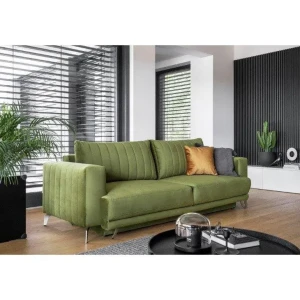 Trosed ELIZABET z merami 250 cm x 95 cm x 90 cm je kos pohištva, ki se bo podal v vsak dnevni prostor. Vse to zahvaljujoč nežnim oblikam, elegantnim
