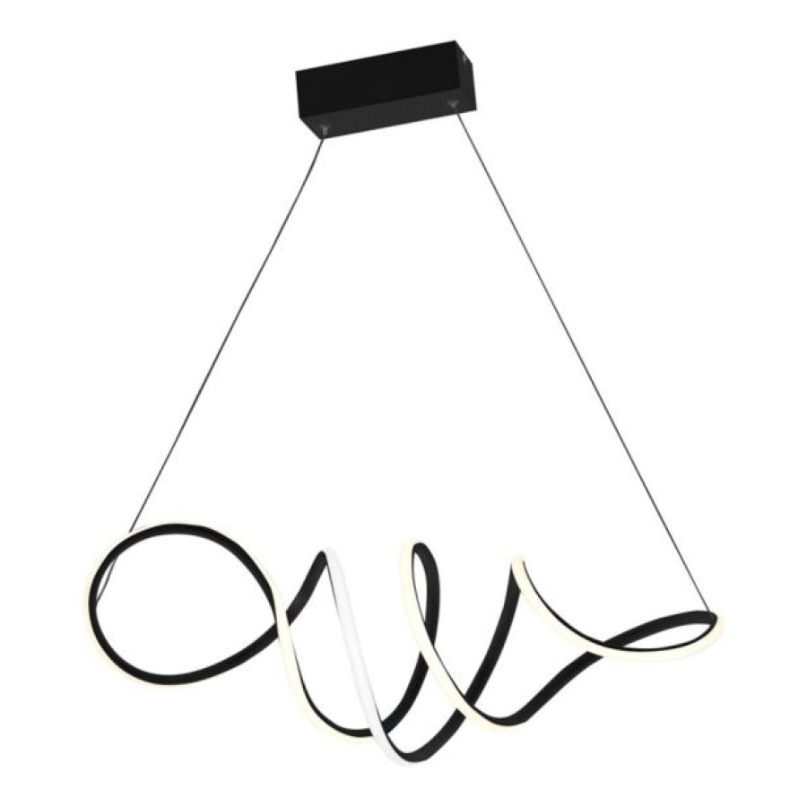 VISEČA SVETILKA MILAGRO LOCA ČRNA 56W LED ML5756