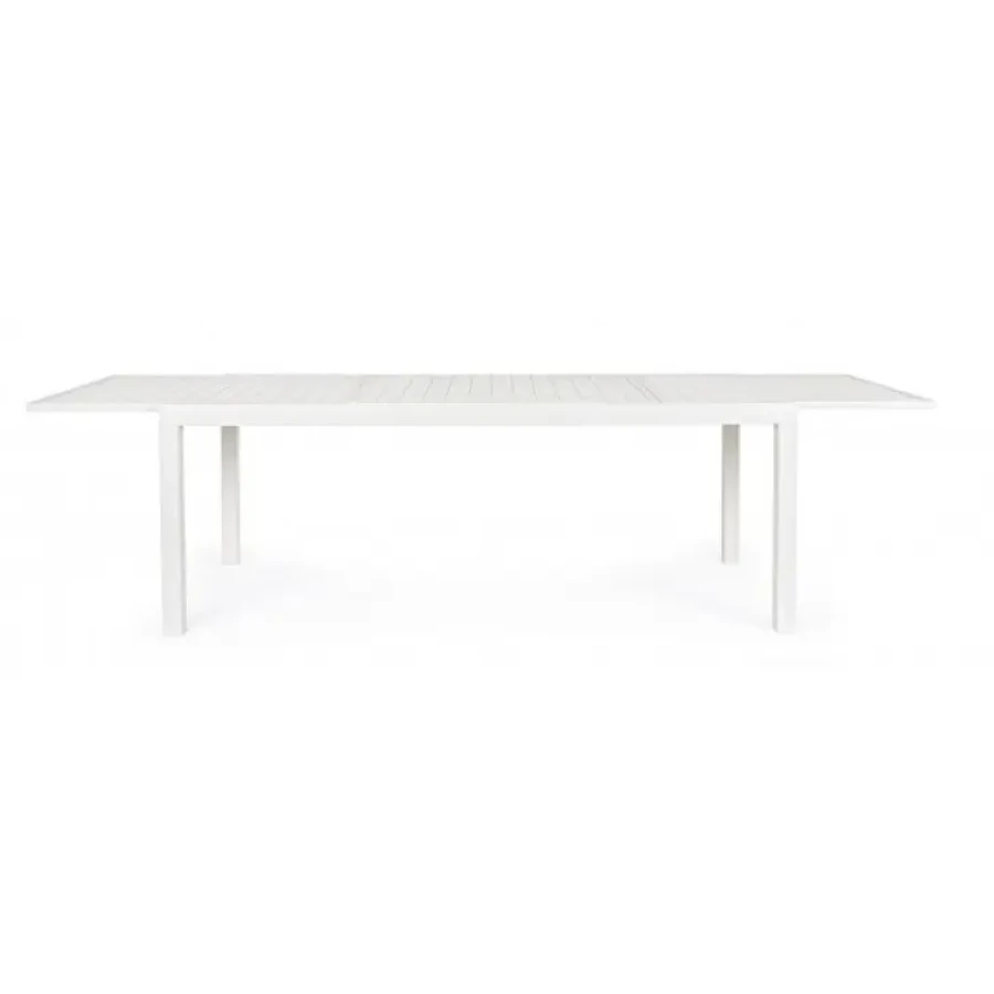 Vrtna raztegljiva miza HILDE 200-300X100 LD30 bela je narejena iz aluminija, prašno barvana. Material: - Aluminij Barva: - Bela Dimenzije: širina: 200/300cm