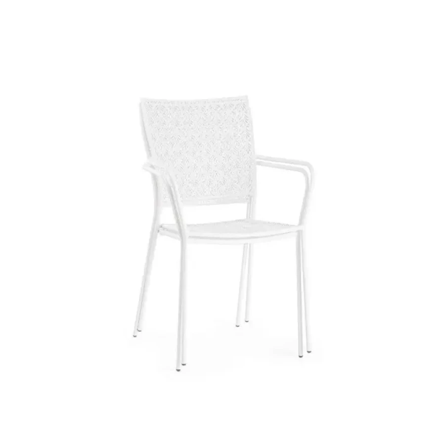 Zložljiv vrtni stol LIZETTE bela je narejen iz jekla z mat zaključkom. Material: - Jeklo Barva: - Bela Dimenzije: širina: 54cm globina: 55cm višina: 89cm