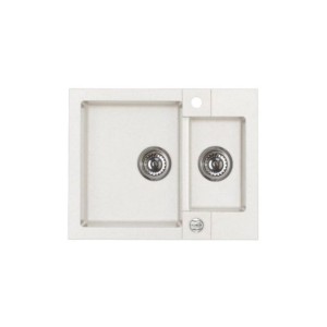 GRANITAL POMIVALNO KORITO ALVEUS ROCK 80, ARCTIC-G11 595X475 MM