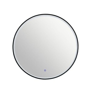 KLASIČNO OGLEDALO FEROTEHNA ATENA D 60 ČRNO LED ROČNO STIKALO