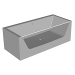 KOPALNA KAD SAMOSTOJEČA KOLPA SAN COPELIA LIGHT-FS 180X80 WHITE KERROCK - slika 3