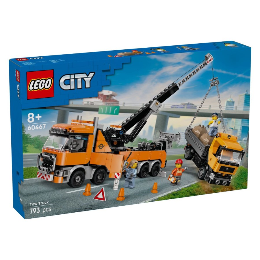Lego® City 60467 Težki reševalni vlečni tovornjak z žerjavomPrekucni tovornjak