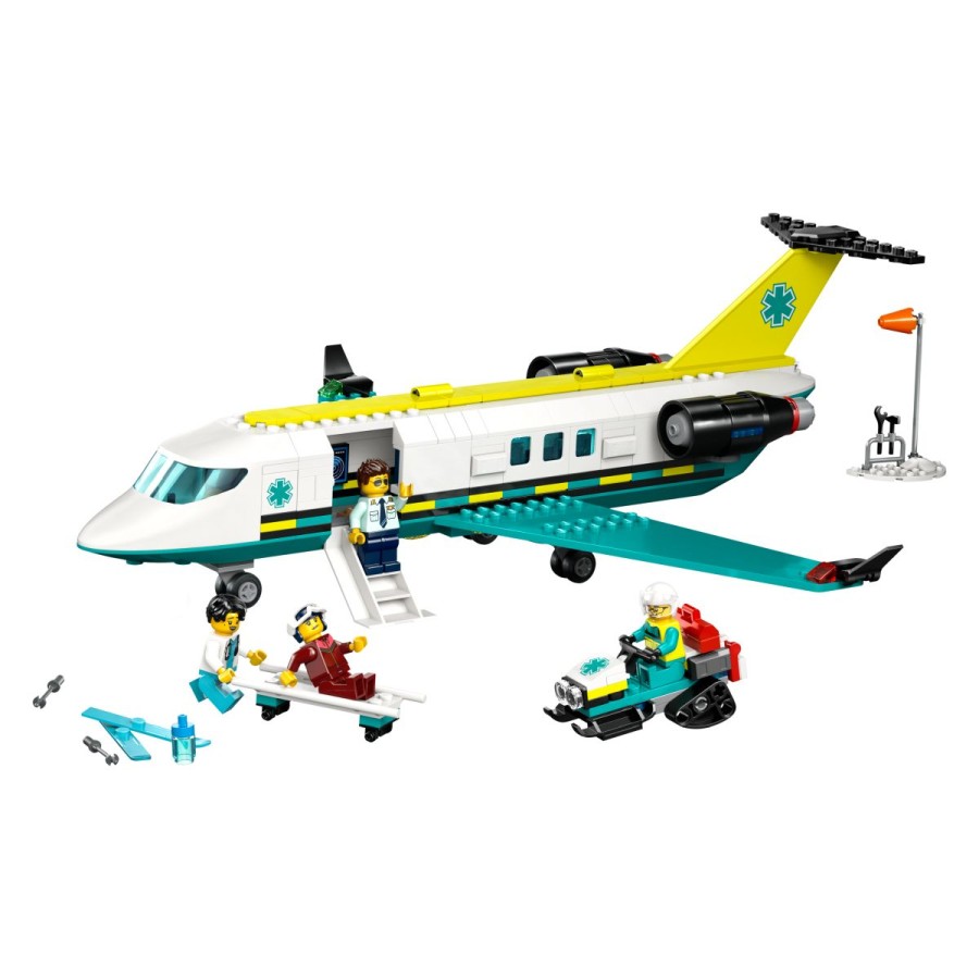 v letalskem zdravstvenem laboratoriju naredi preiskave. V LEGO® Cityju nate čakajo reševalske dogodivščine na višinah!Primerno za otroke od 6. leta do 99. leta.