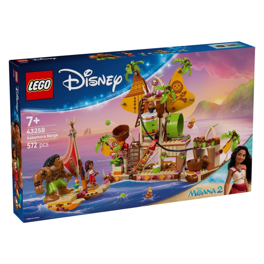 Lego® Disney Princess™ 43258 Barža KakamoraUživaj v pustolovščinah na oceanu z Vaiano! Vkrcaj se v dvotrupni kanu z Vaiano
