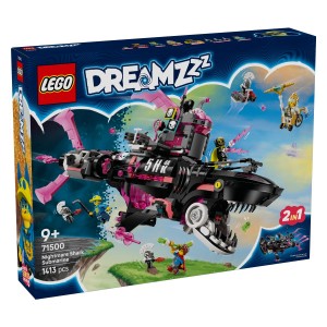 LEGO® Dreamzzz 71500 Nočnomôrska podmornica Morski pesPotopi se v sanjski svet z osupljivim kompletom za sestavljanje LEGO® DREAMZzz™. Z 2 kulskima načinoma za sestavljanje se boš zelo zabaval med sestavljanjem morskega pa