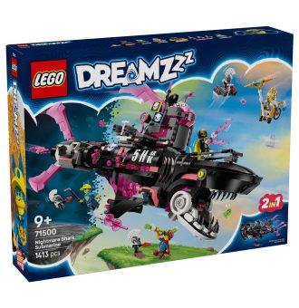 LEGO&reg; Dreamzzz 71500 Nočnom&ocirc;rska podmornica Morski pesPotopi se v sanjski svet z osupljivim kompletom za sestavljanje LEGO&reg; DREAMZzz™. Z 2 kulskima načinoma za sestavljanje se boš zelo zabaval med sestavljanjem morskega pa
