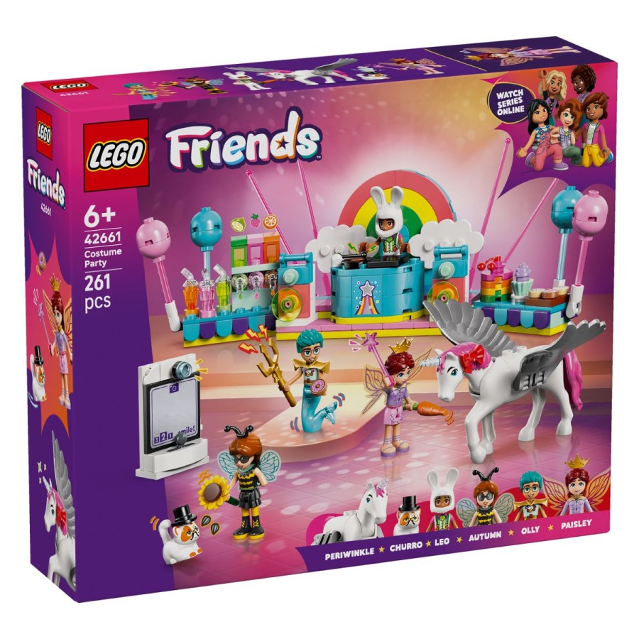 Lego® Friends 42661 Zabava v maskah s samorogom in dobro viloZabave v kostumih so noro zabavne! Autumn je oblečena v čmrlja
