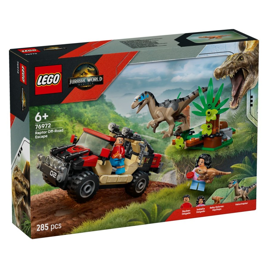 Lego® Jurassic World™ 76972 Terenski pobeg pred raptorkoPobegni