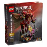 Lego® Ninjago® 71846 Robotski oklep ognjenega vitezaV svojo zbirko modelov LEGO® NINJAGO® dodaj komplet dramatičnega prizora Robotskega oklepa ognjenega viteza med spopadom s starodavno pošastjo
