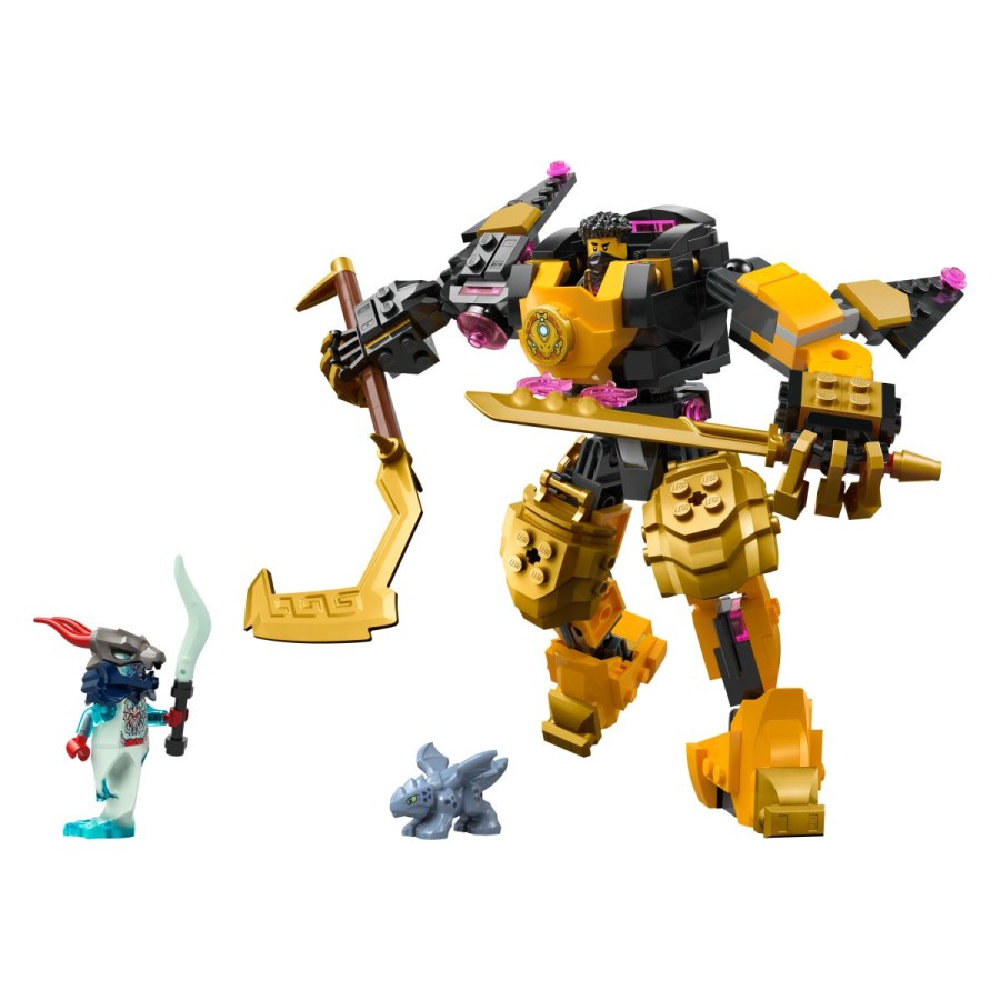 ko se skupaj z zmajčkom Riyujem spopadeta s fantomskim bojevnikom Zmajarjev! Dele njegovega osupljivega robotskega oklepa lahko kombiniraš z drugimi prilagodljivimi robotskimi oklepi Cole