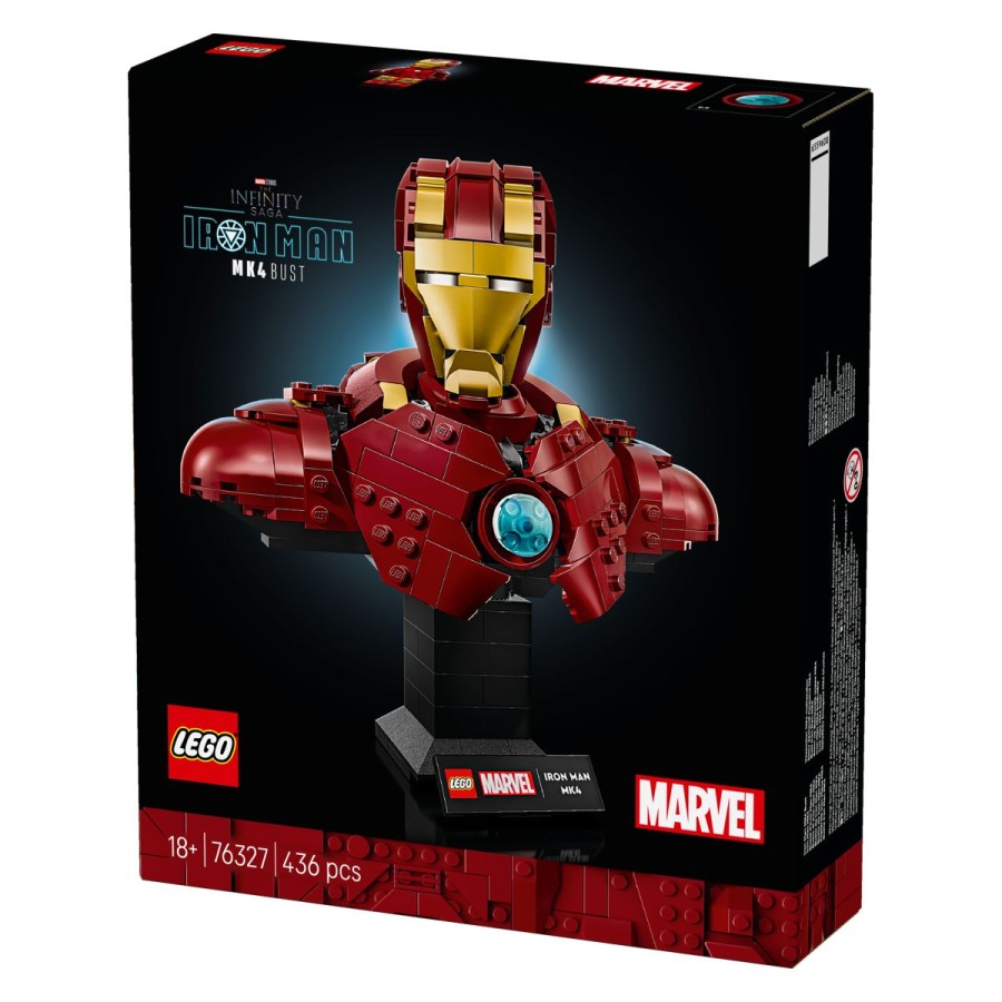 ki nosi oklep MK4 iz filma Marvel Studios Iron Man 3. 436-delni konstrukcijski model prinaša 2 nastavljivi zračni zakrilci