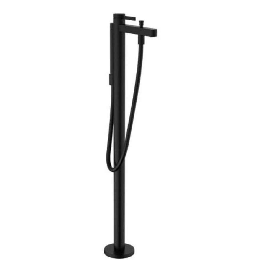 PIPA ZA KAD HANSGROHE HG FINORIS SAMOSTOJEČA ZA KAD, ČRNA MAT, PRHA