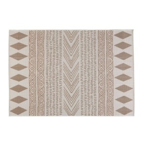 PREPROGA NATERIAL DELOS 120X180 BEŽ/RJAVA ZUNANJA