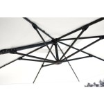 SENČNIK NATERIAL STRANSKI AURA 290X290 BEL ALU, JEKLO, 250G - slika 8