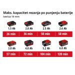 AKUMULATOR. KROŽNA ŽAGA EINHELL TE-CS 18/89 LI SOLO POWER X-CHANGE - slika 3