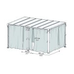 DODATEK ZA PAVILJON SET MREŽA PALRAM MILANO 4300 - slika 2