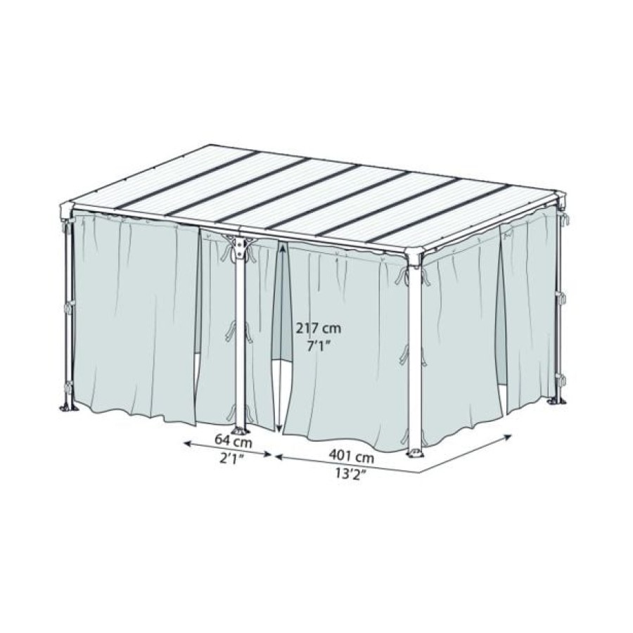 DODATEK ZA PAVILJON SET MREŽA PALRAM MILANO 4300 - slika 2