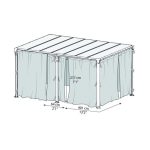 DODATEK ZA PAVILJON SET ZAVES PALRAM MILANO 4300 - slika 4