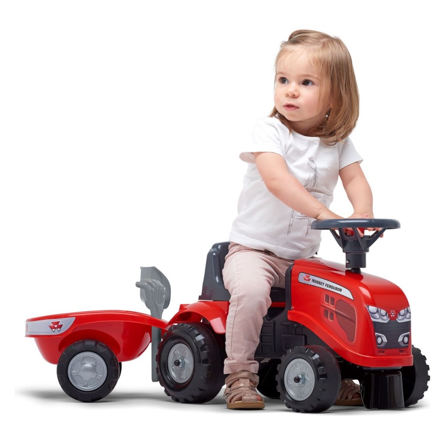 Baby Massey Ferguson Poganjalec s Prikolico in Setom