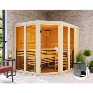 FINSKA SAVNA AINUR 3+9KW GRELEC BIO KOTNI VHOD