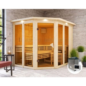 FINSKA SAVNA AINUR 3+9KW GRELEC ZR KOTNI VHOD+STREŠ.VENEC