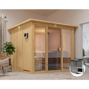 FINSKA SAVNA ASKJA 4+9KW GRELEC BIO PREDNJI VHOD+STREŠ.VENEC