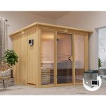 FINSKA SAVNA ASKJA 4+9KW GRELEC ZR PREDNJI VHOD+STREŠ.VENEC