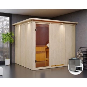 FINSKA SAVNA GOBIN 4+9KW GRELEC BIO PREDNJI VHOD+STREŠ.VENEC