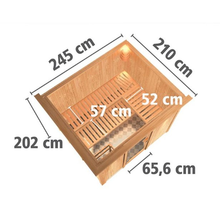 FINSKA SAVNA GOBIN 6+9KW GRELEC NR PREDNJI VHOD+STREŠ.VENEC - slika 9