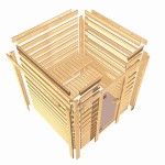 FINSKA SAVNA MIA+9KW GRELEC BIO KOTNI VHOD+STREŠ.VENEC+SIVA VR. - slika 4