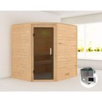 FINSKA SAVNA MIA+9KW GRELEC ZR KOTNI VHOD+ SIVA ZAT.VRATA