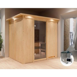 FINSKA SAVNA SODIN 6+9KW GRELEC ZR PREDNJI VHOD+STREŠ.VENEC