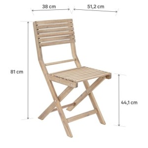 GARNITURA 2 JEDILNIH STOLOV SOLIS II ORIGAMI FSC AKACIJA