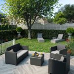 GARNITURA UMETNI RATAN NATERIAL NATERIAL 4 DELNA - slika 11