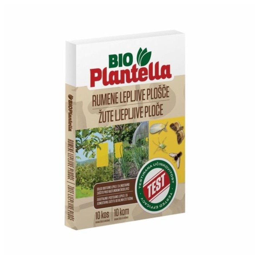 INSEKTICID BIO PLANTELLA LEPLJIVE PLOŠČE RUMENE 10 KOS