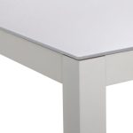 JEDILNA MIZA LYRA FIX 4P ALU STEKLO 90X90 BELA - slika 2