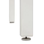 JEDILNA MIZA LYRA FIX 4P ALU STEKLO 90X90 BELA - slika 3