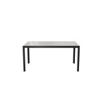 JEDILNA MIZA LYRA II FIX ALU STEKLO 160X90 ANTRACIT