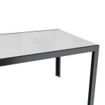 JEDILNA MIZA LYRA II FIX ALU STEKLO 160X90 ANTRACIT - slika 4