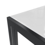 JEDILNA MIZA LYRA II FIX ALU STEKLO 160X90 ANTRACIT - slika 6