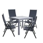 JEDILNA MIZA LYRA II GOR&DOL ALU STEKLO 90/160X90 ANTRACIT - slika 9