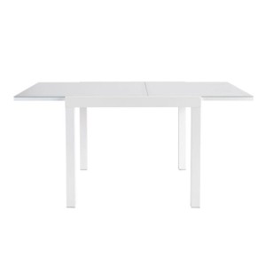 JEDILNA MIZA LYRA II UP&DOWN ALU STEKLO 90/160X90 BELA