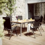 JEDILNA MIZA ORIS FIX ALU FSC EUCALYPTUS 200X90X75 - slika 2